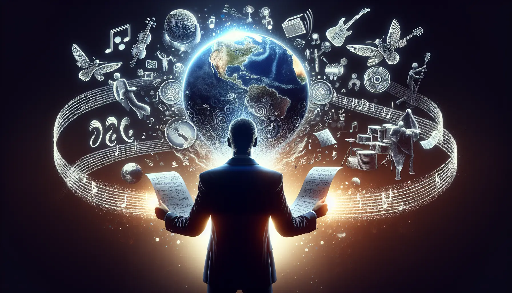 Brian Epstein mentre gestisce i Beatles, simbolo di un'epoca musicale rivoluzionaria.