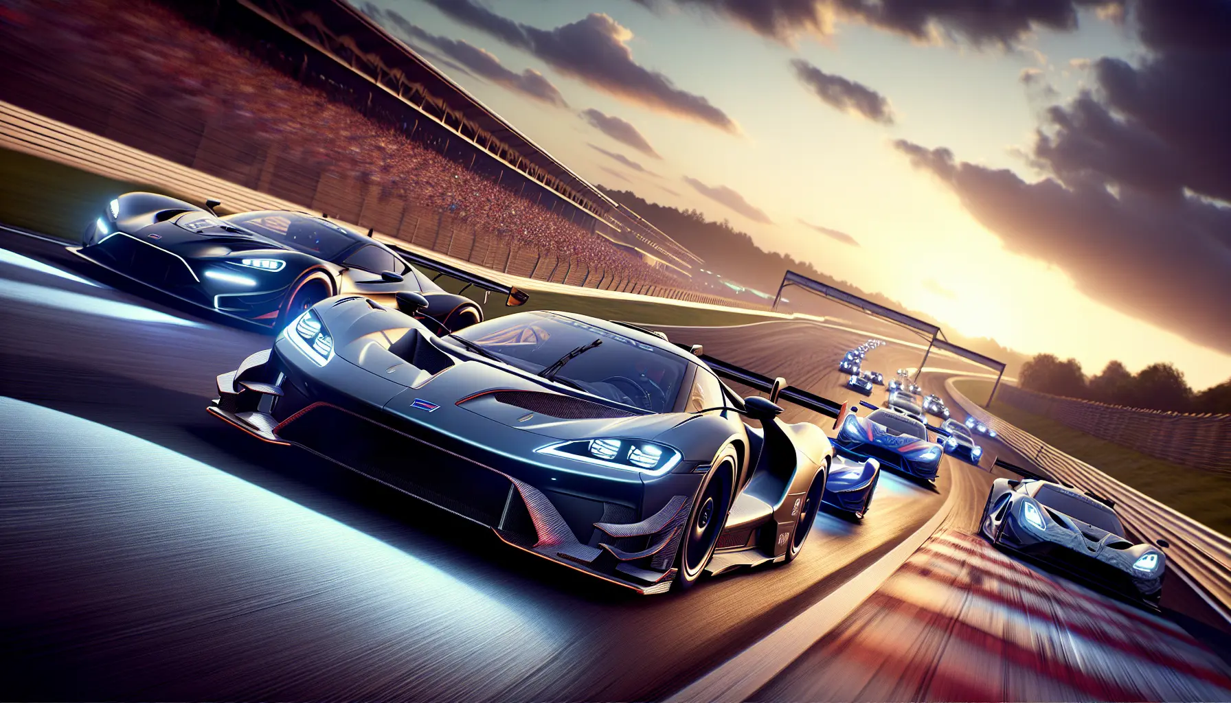 Un'auto sportiva in corsa su una strada panoramica, rappresentativa del gioco Forza Horizon 6.