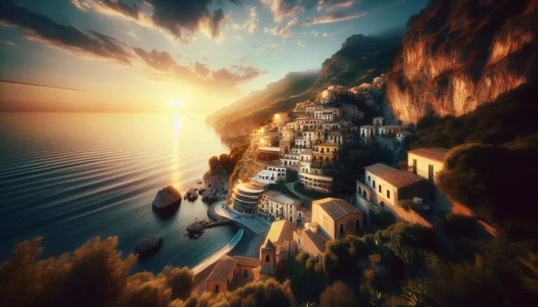 Panorama del Cilento con spiagge e paesaggi naturali incantevoli.