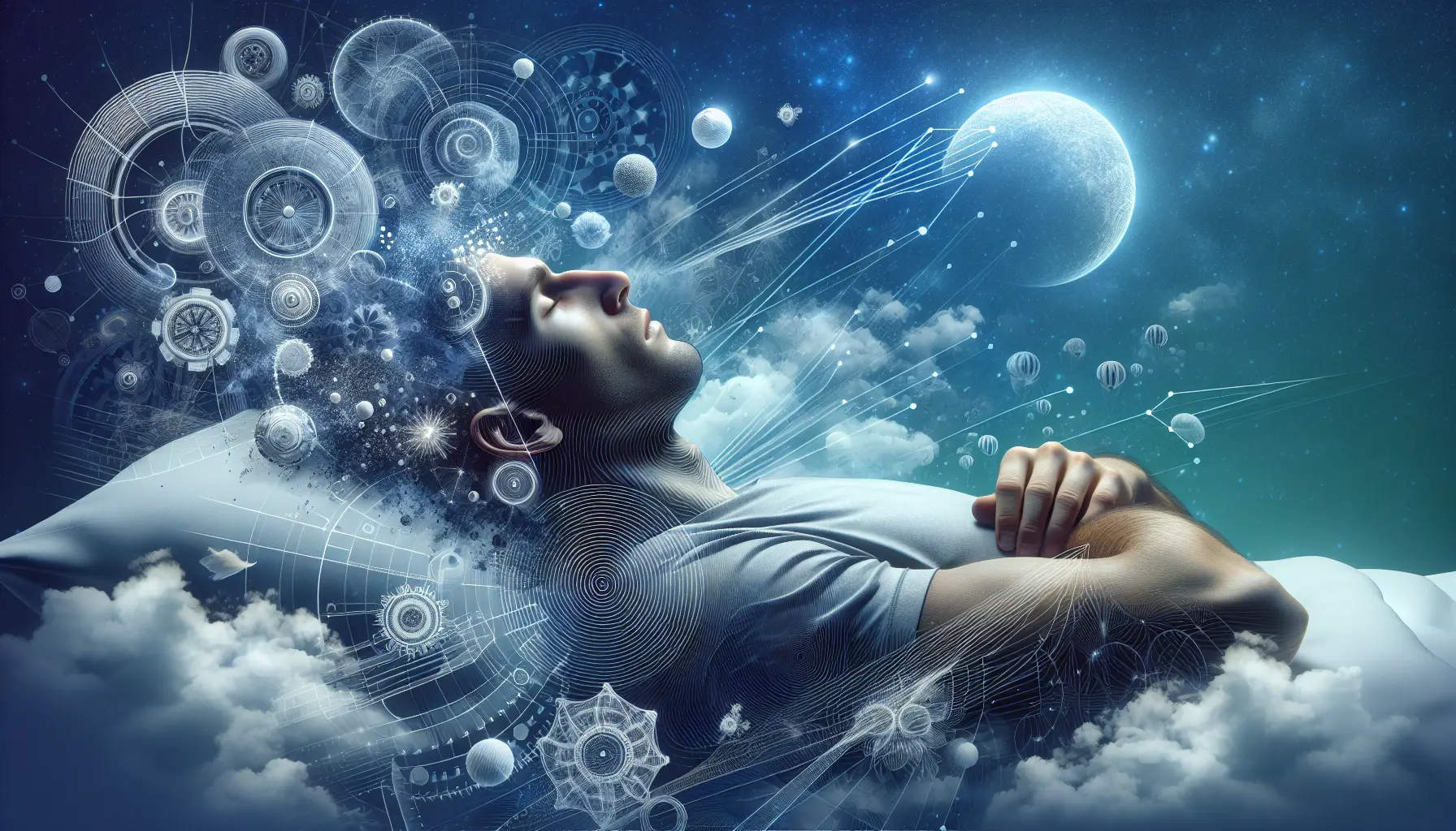 Una persona che si rilassa in un ambiente tranquillo, pronta per una buona notte di sonno.