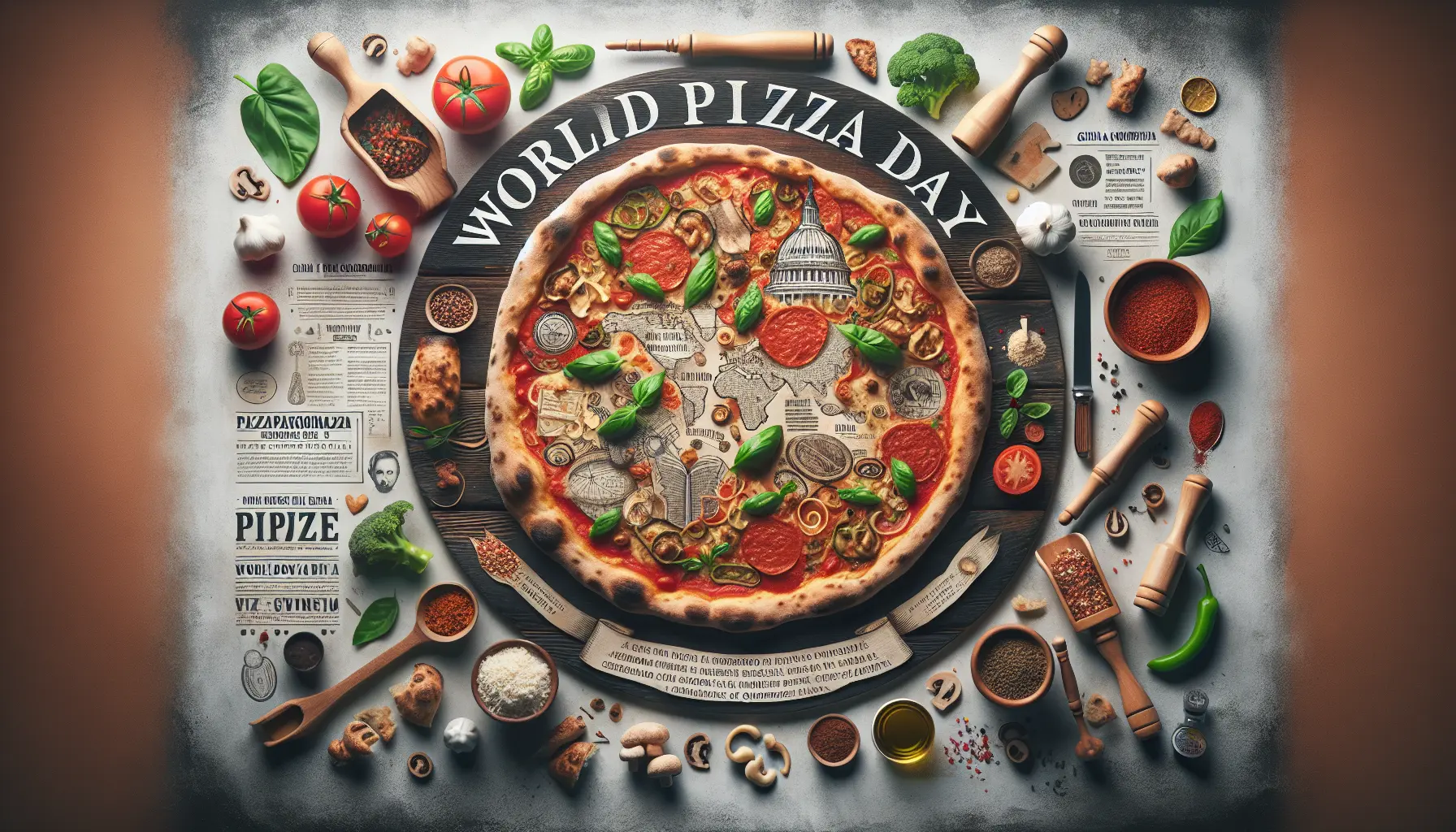 Una deliziosa pizza margherita appena sfornata con pomodoro fresco e basilico