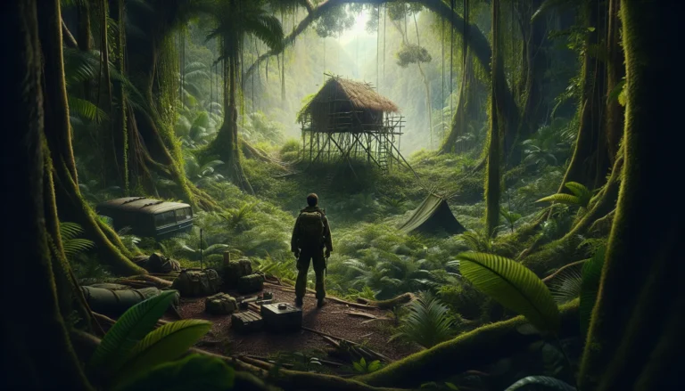 Un militare giapponese nella giungla, simbolo di sopravvivenza e resilienza