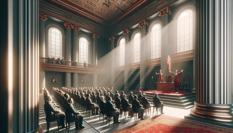 Ritratto di Benjamin Franklin con elementi che rappresentano la scienza e l'innovazione