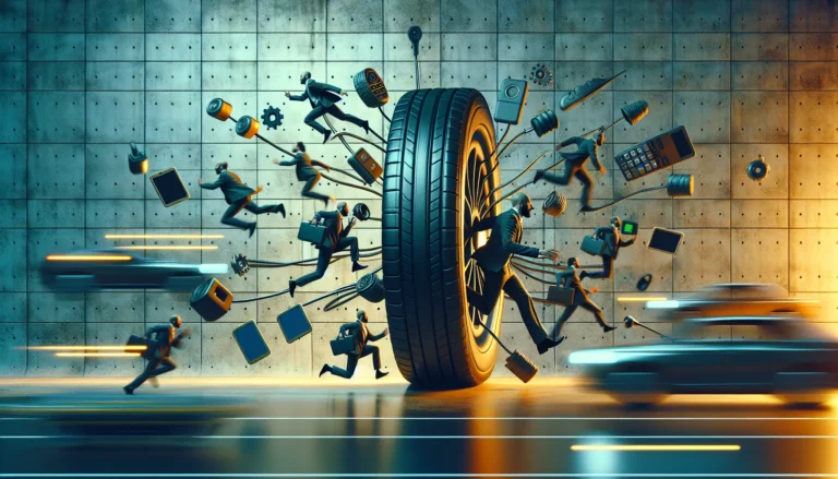 Un professionista che apprende attraverso un dispositivo mobile, rappresentando il concetto di microlearning.