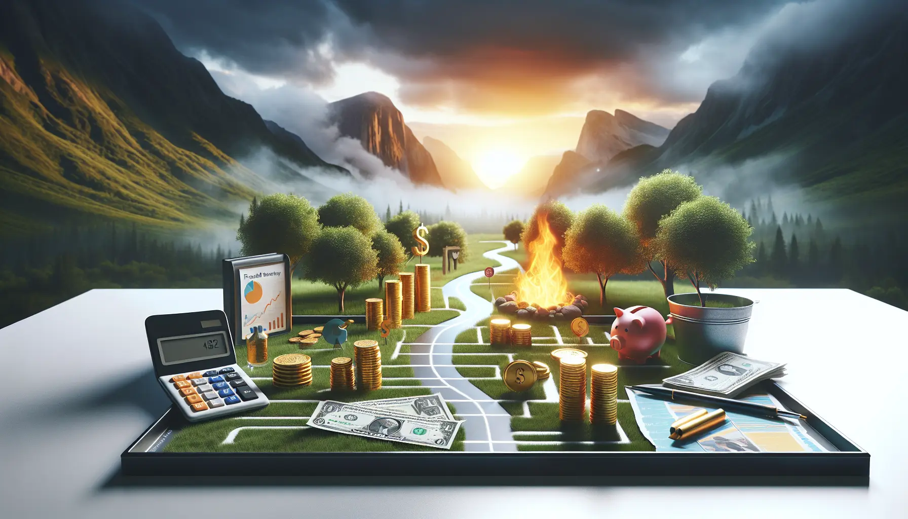 Un gruppo di persone felici che festeggiano la loro libertà finanziaria, simboleggiando il pensionamento anticipato e il metodo FIRE.