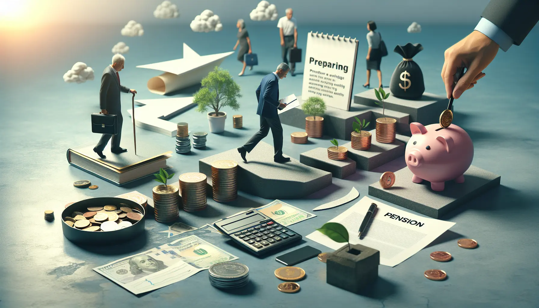 Una persona che naviga su una barca in un mare tempestoso, simboleggiando le sfide del sistema pensionistico.