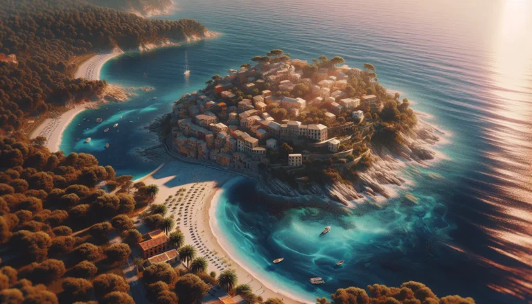 Vista panoramica dell'Isola d'Elba con spiagge e natura incontaminata