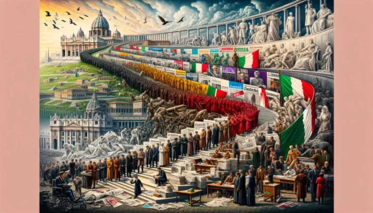 Immagine storica di L'Unità, il quotidiano fondato da Antonio Gramsci, rappresentante della sinistra italiana.