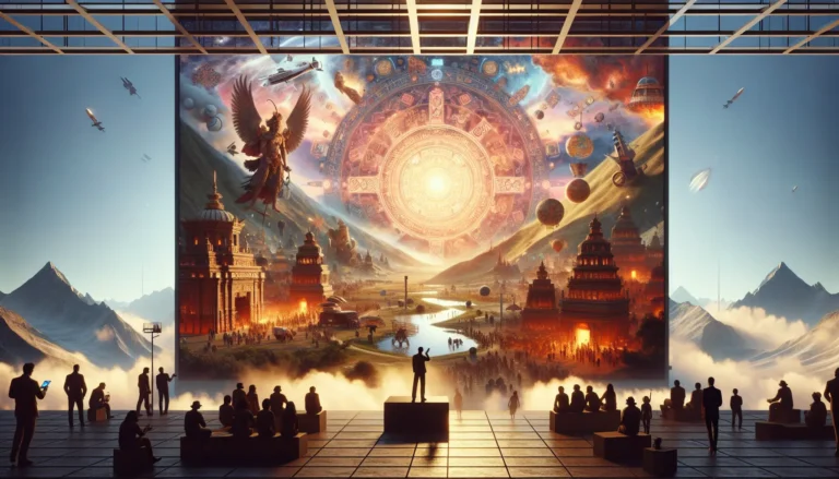 Un gruppo di persone che partecipano a un evento culturale, celebrando una lingua minoritaria con danze tradizionali e musica.