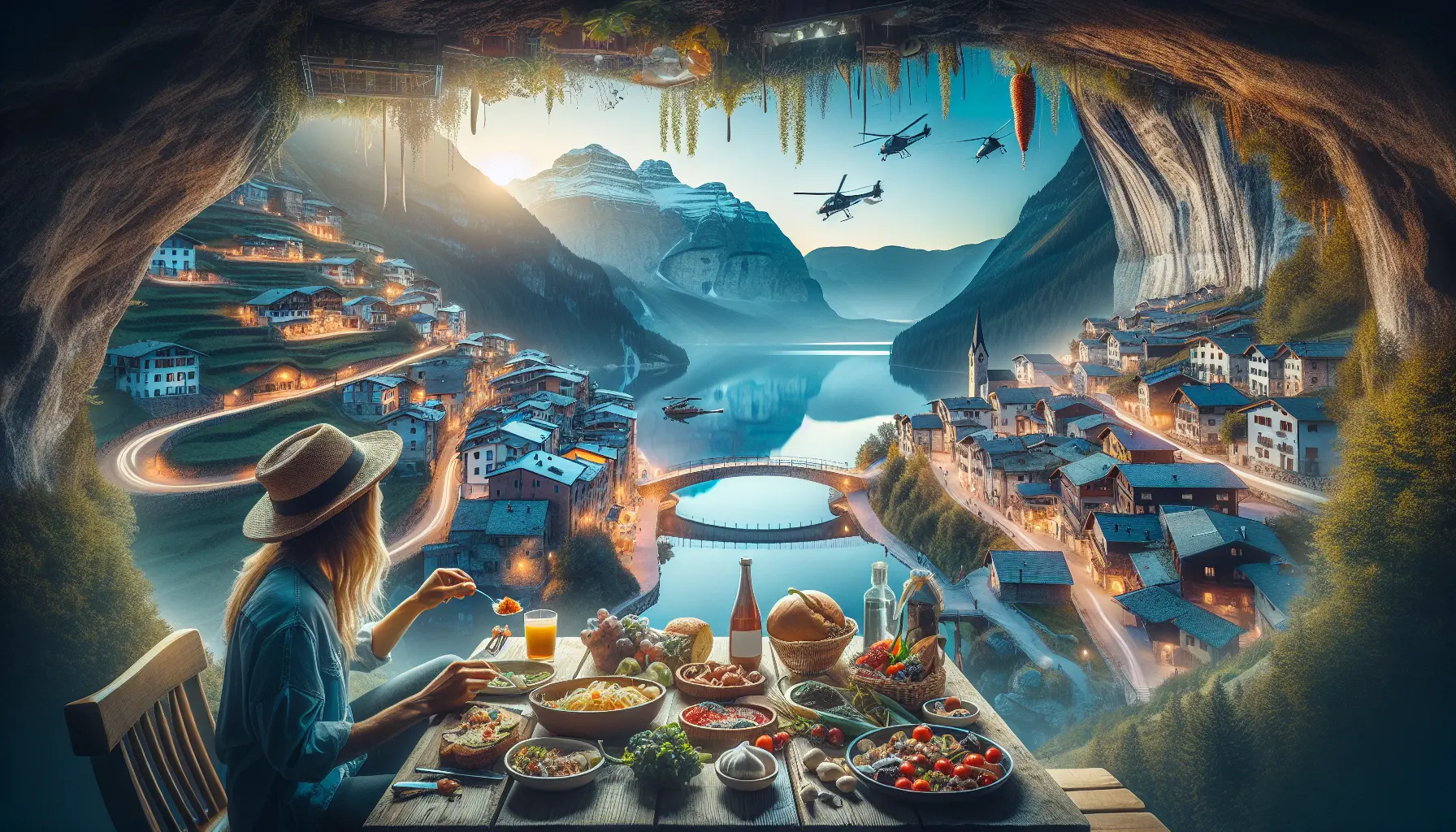 Un locale che prepara un piatto tipico in una cucina tradizionale