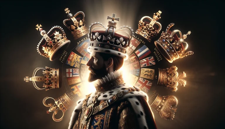 Ritratto di Giacomo I d'Inghilterra, primo monarca a unificare le corone britanniche