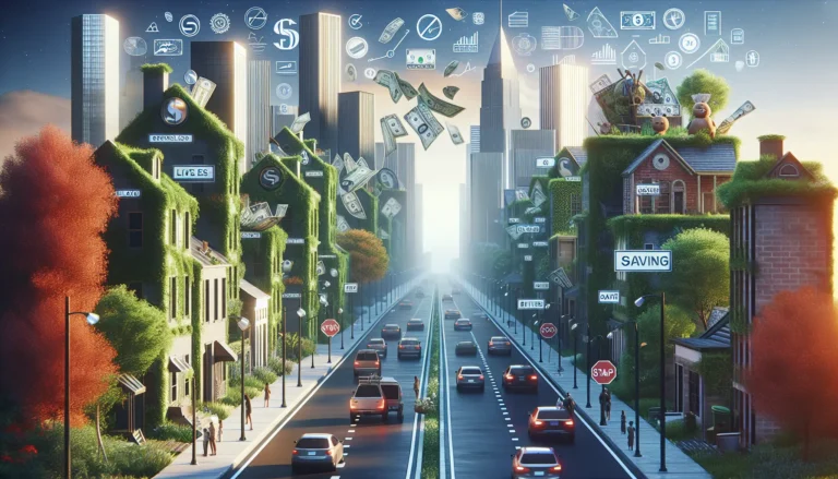 Un'immagine che rappresenta il minimalismo finanziario, con elementi essenziali e un ambiente ordinato.