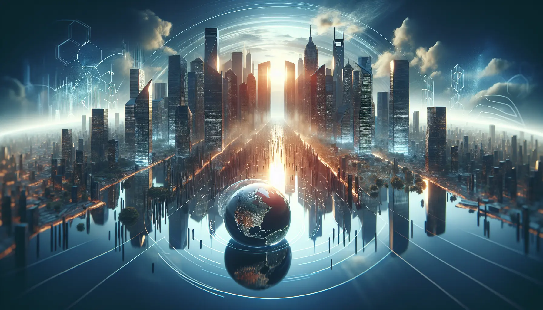 Un giovane investitore che consulta un grafico di investimenti sostenibili in un ambiente naturale