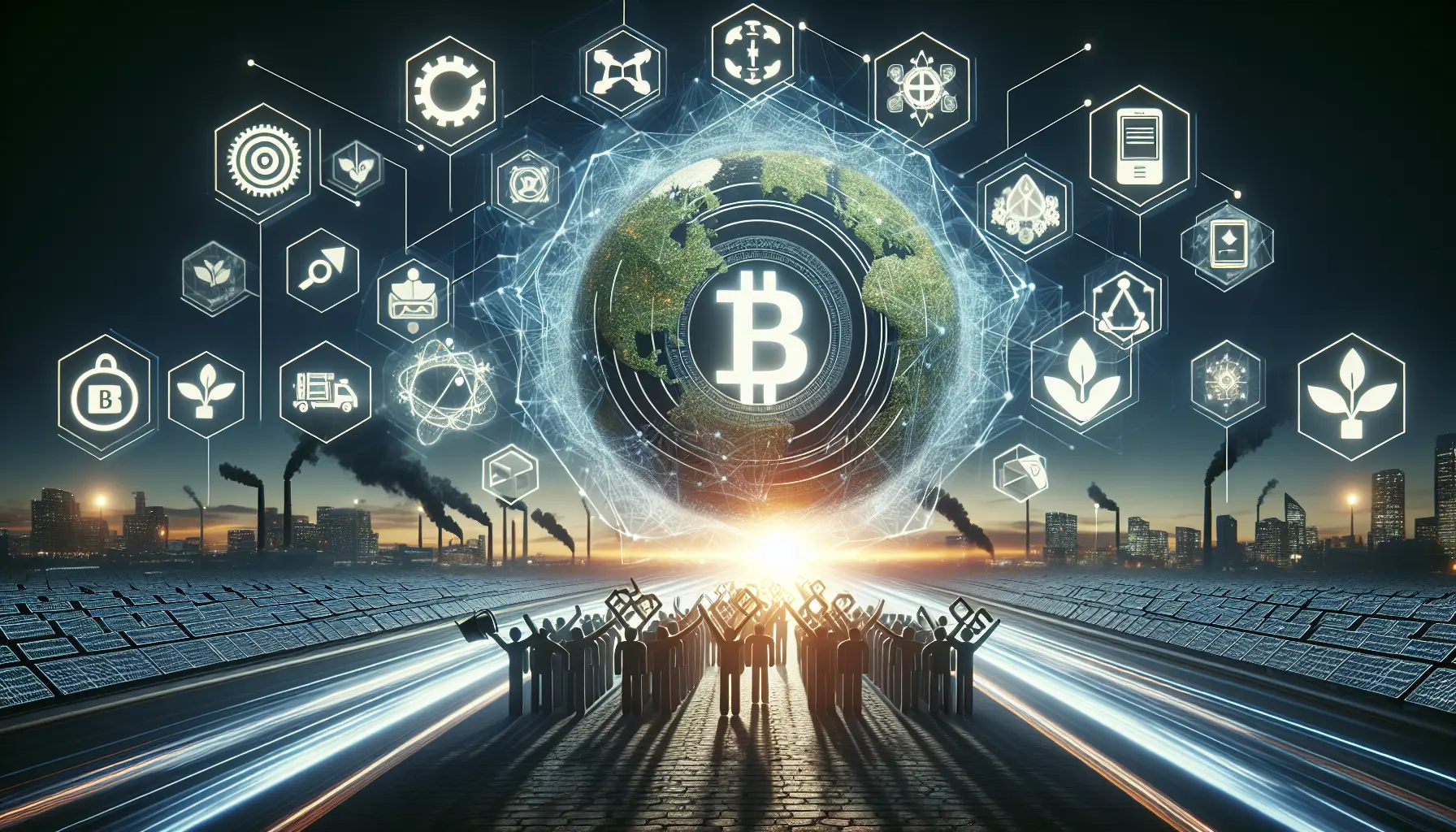 Rappresentazione della blockchain utilizzata per la tracciabilità dei prodotti sostenibili