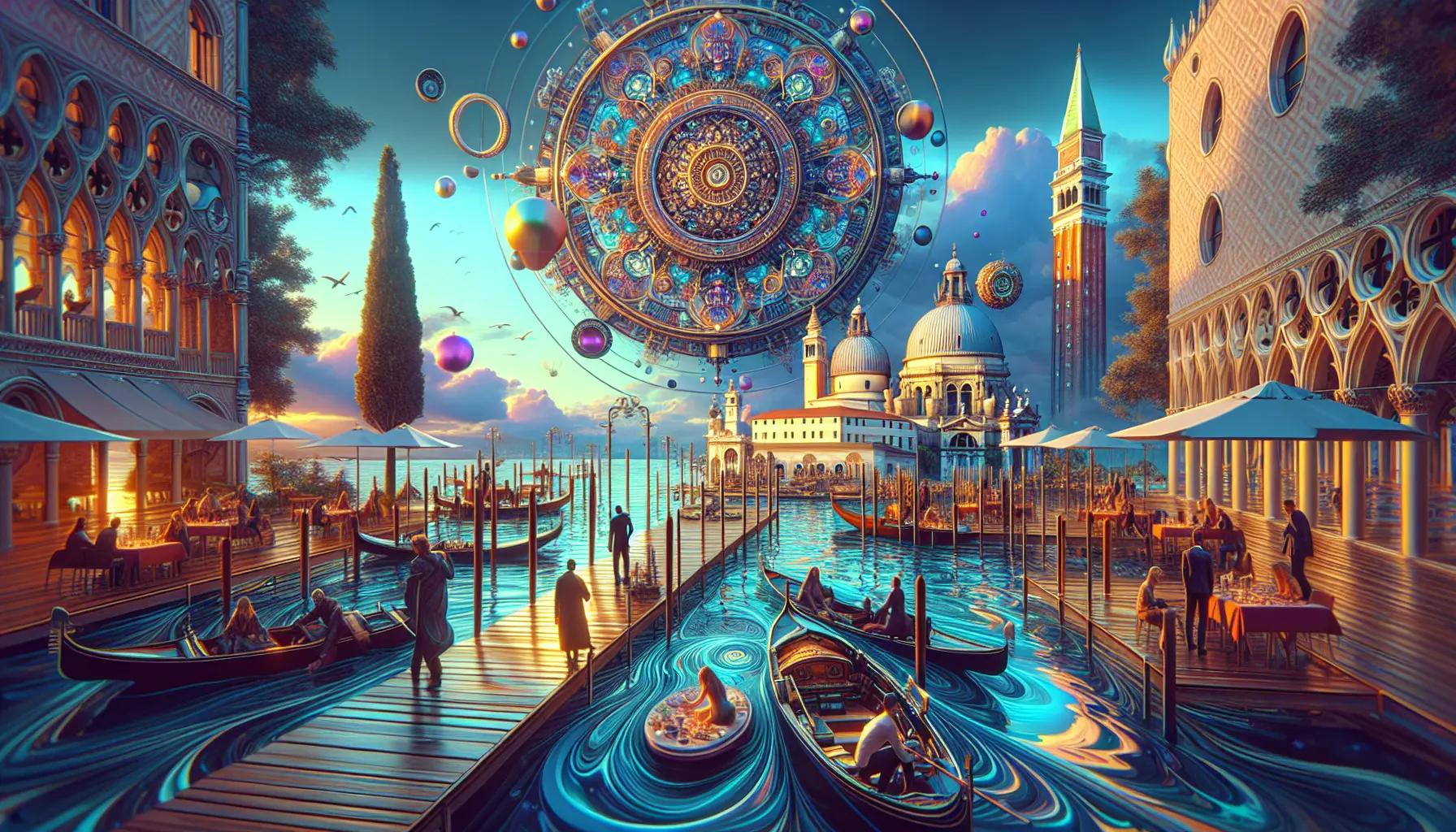 Un gruppo di persone felici che si allenano insieme all'aria aperta, simboleggiando la connessione e il benessere.