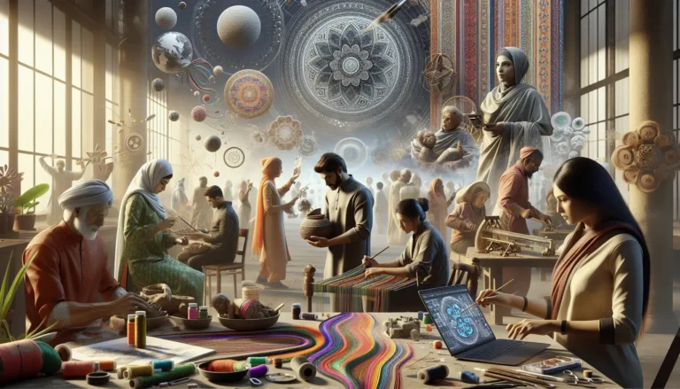 Artigiano al lavoro su un pezzo unico, evidenziando la bellezza del fatto a mano e delle tecniche tradizionali.