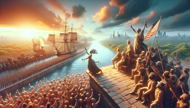 Rappresentazione visiva della lotta contro la schiavitù e la ricerca della libertà.