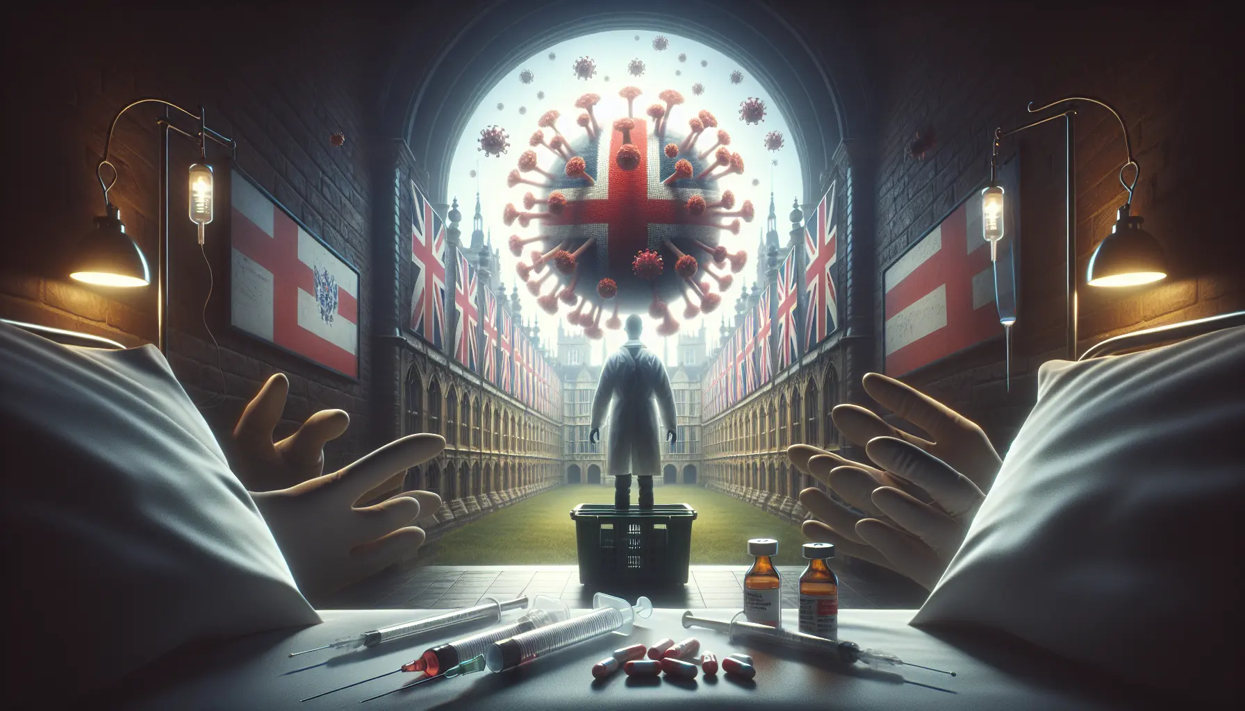 Rappresentazione grafica dei sintomi e delle misure preventive contro la meningite