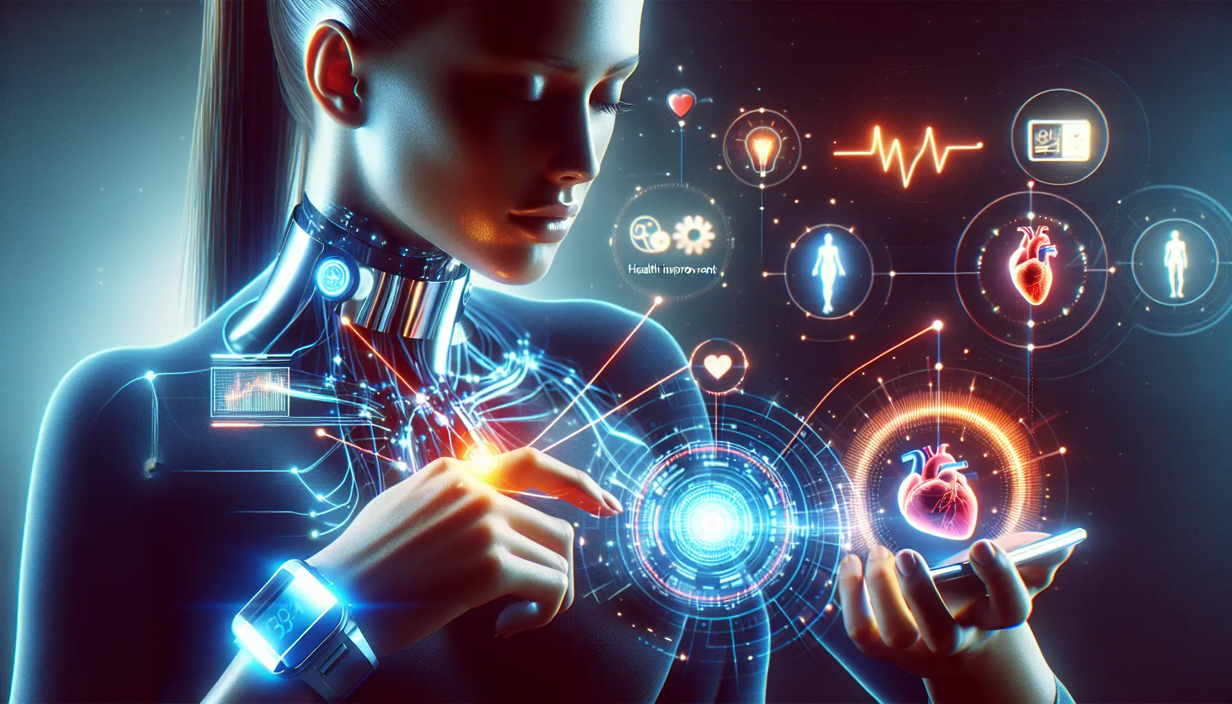 Un'immagine che mostra vari dispositivi indossabili come smartwatch e braccialetti fitness, simbolo dell'evoluzione tecnologica e della salute monitorata.
