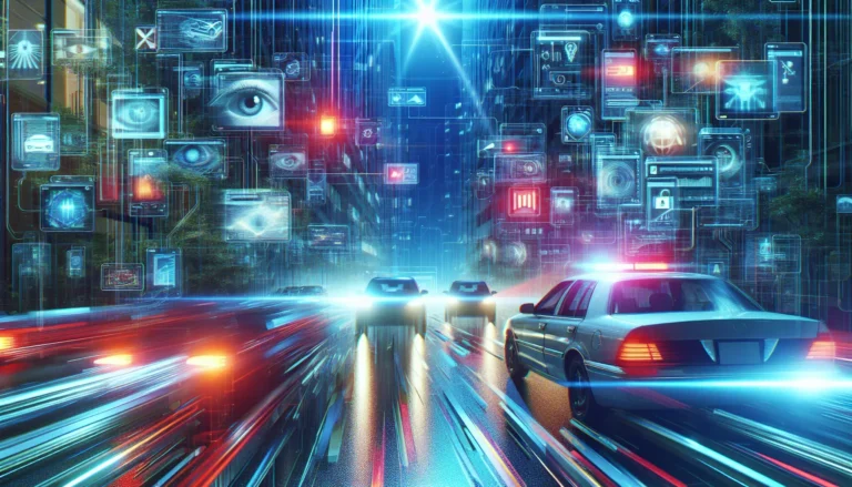 Un collage di immagini rappresentative di leggende urbane, inclusi simboli di paura e mistero.