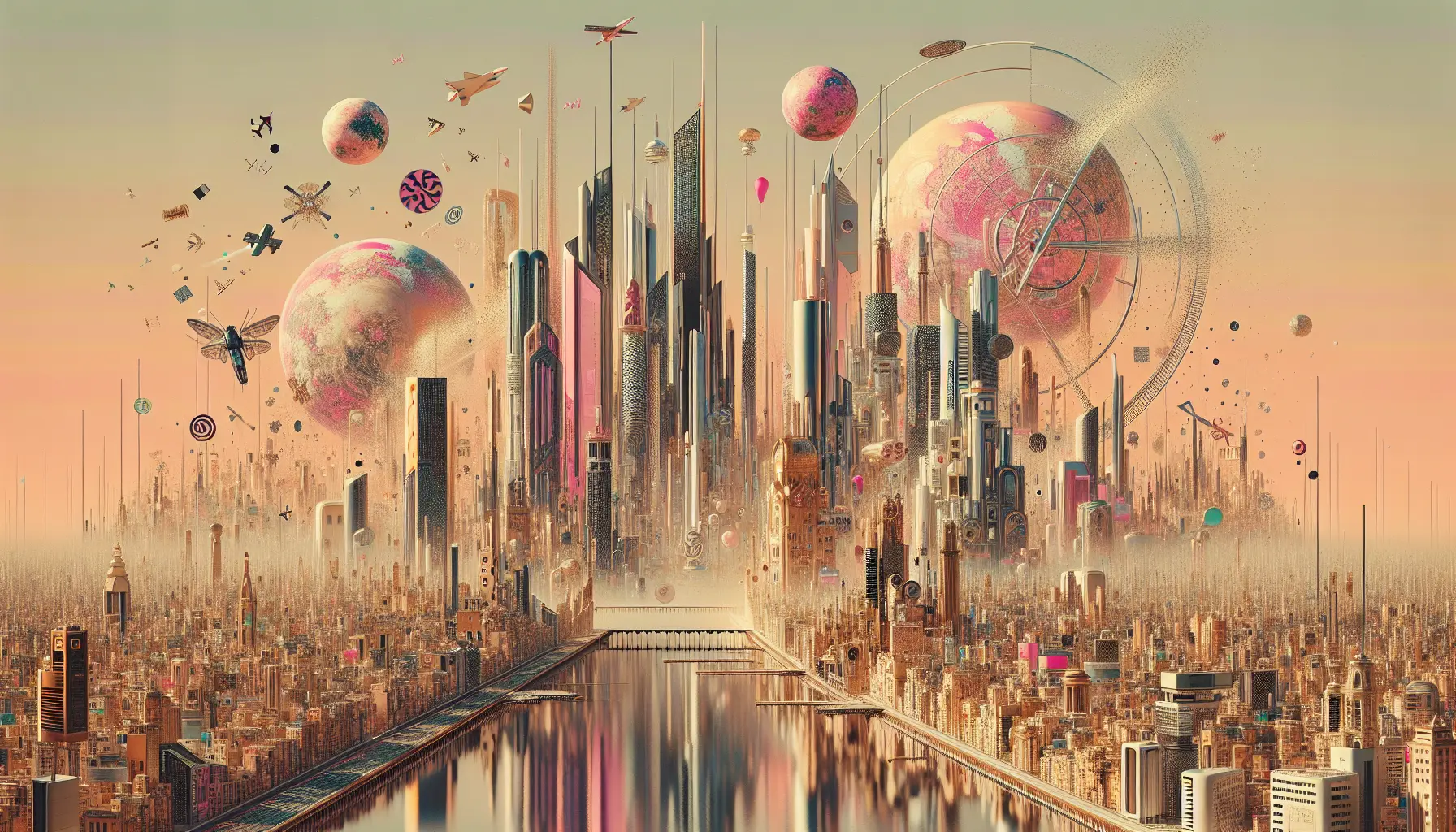 Rappresentazione di giovani donne che abbracciano l'estetica della bimbofication, con elementi giocosi e colorati.