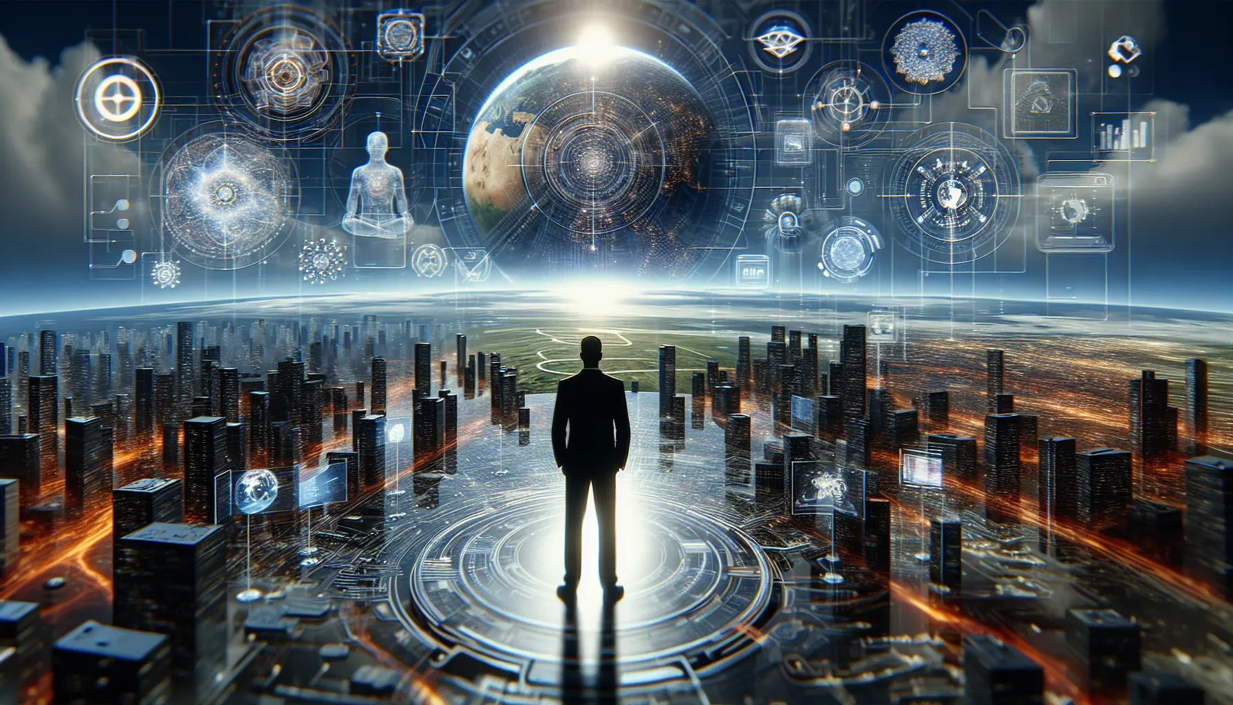 Rappresentazione grafica del metaverso con avatar digitali che interagiscono in un ambiente virtuale