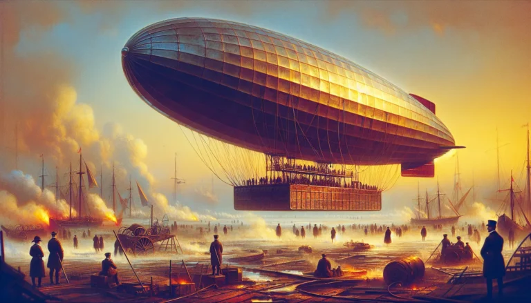 Il primo dirigibile: una rivoluzione nel cielo
