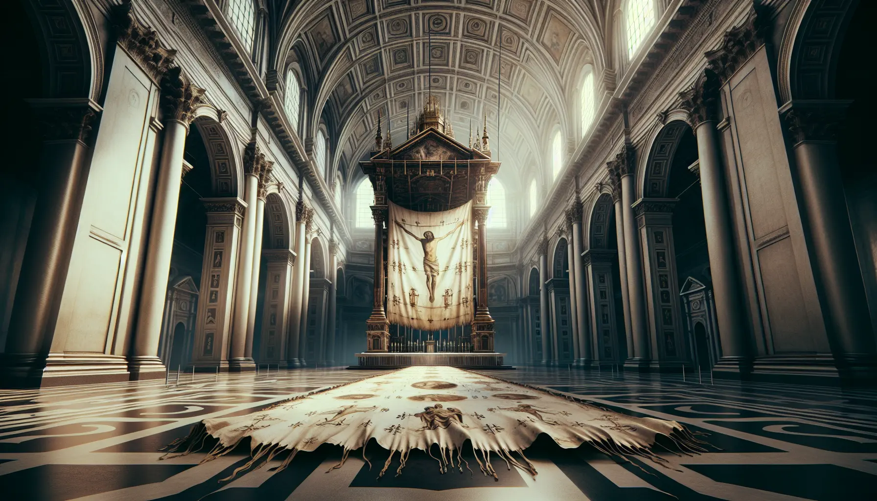 Interno della Cappella della Sindone con affreschi e decorazioni barocche