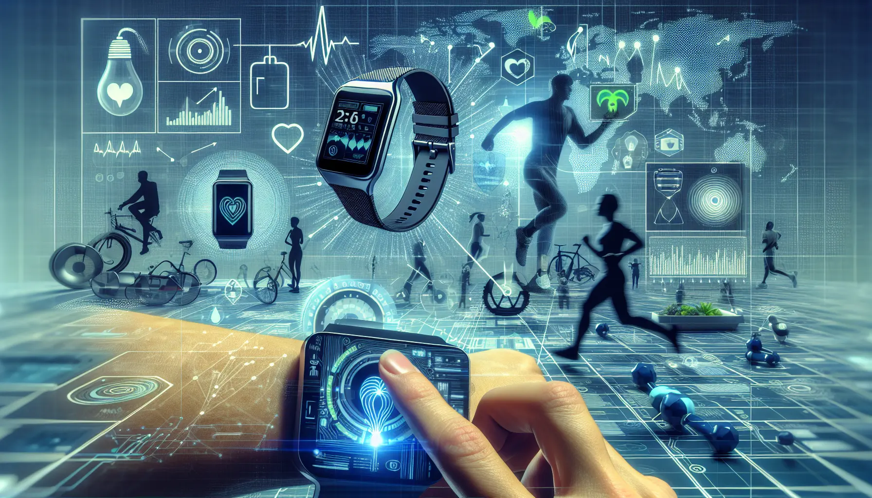 Un'immagine di un fitness tracker che monitora l'attività fisica e la salute